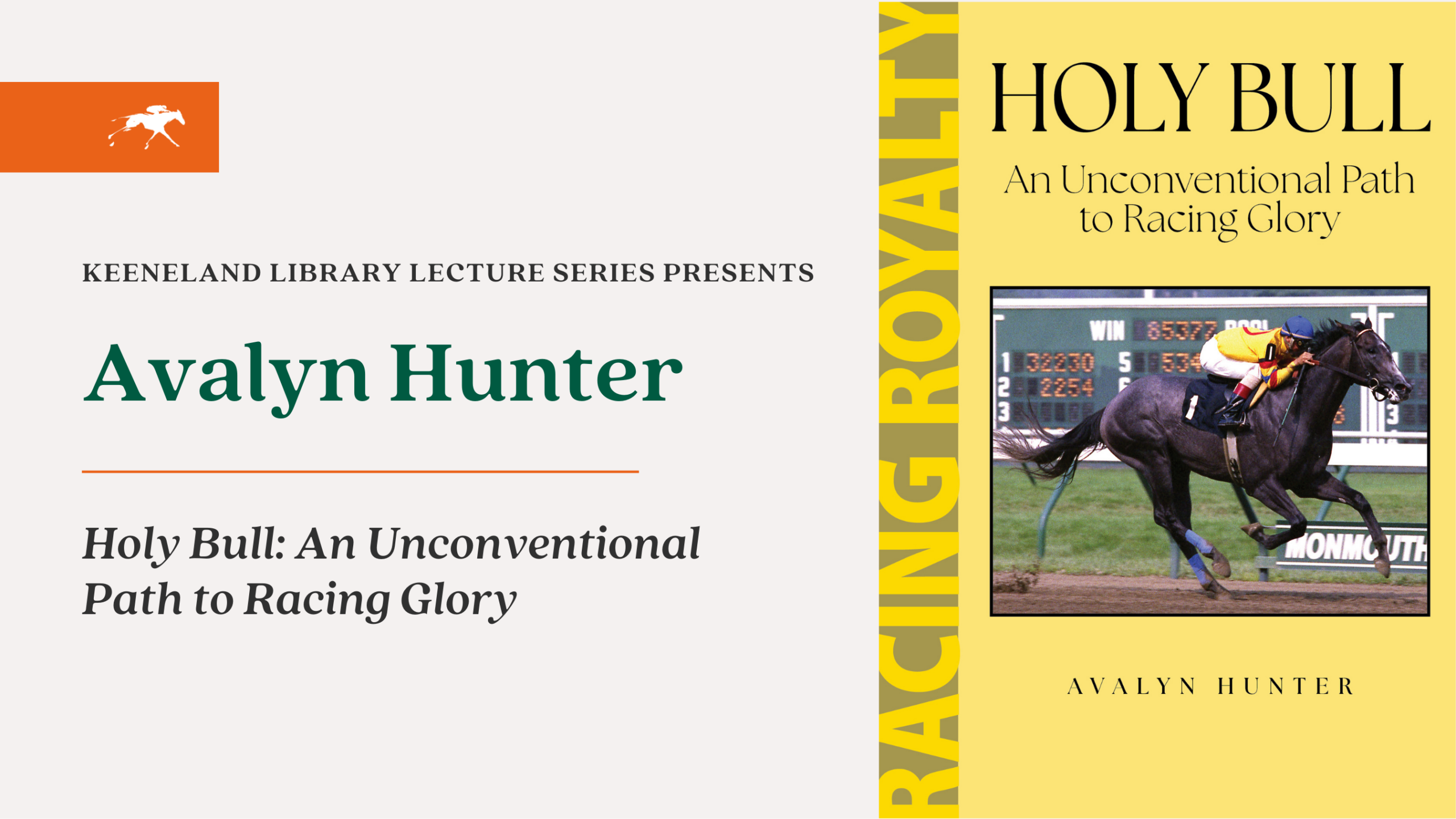 Keeneland Library Lecture Series Presents: An Evening with Avalyn Hunter