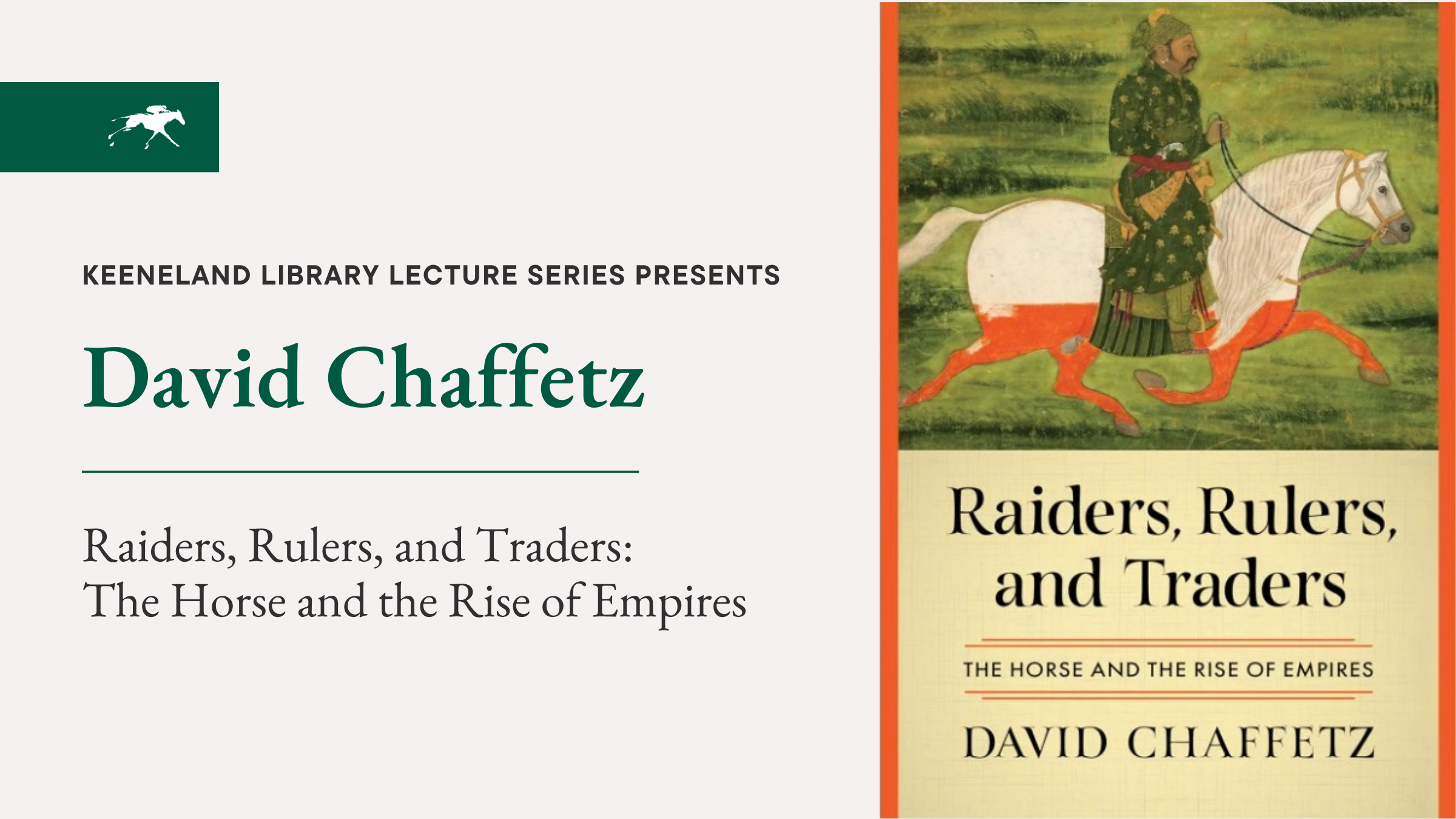 Keeneland Library Lecture Series: David Chaffetz