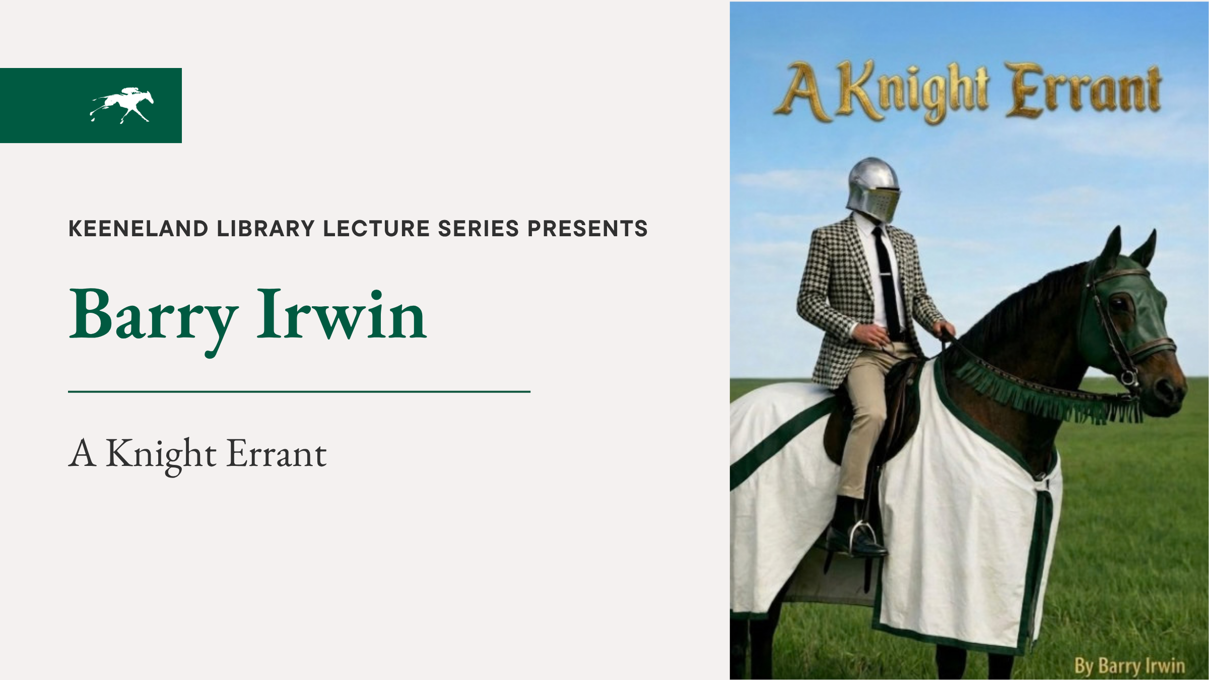 Keeneland Library Lecture Series: Barry Irwin